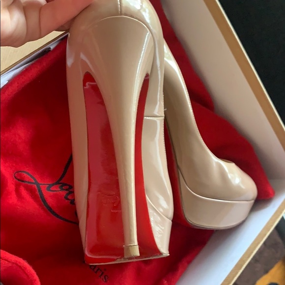 Christian Louboutin lady peep toe 9.5 size - Picture 6 of 7